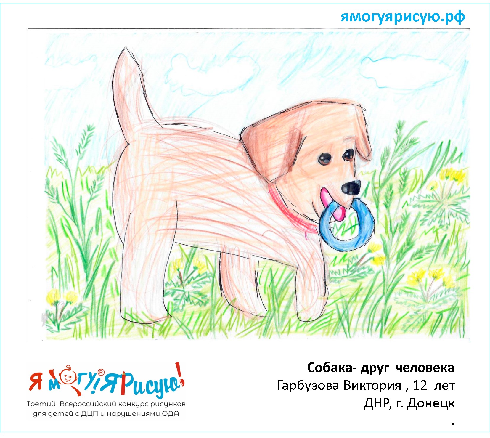 Рисунок собака друг человека