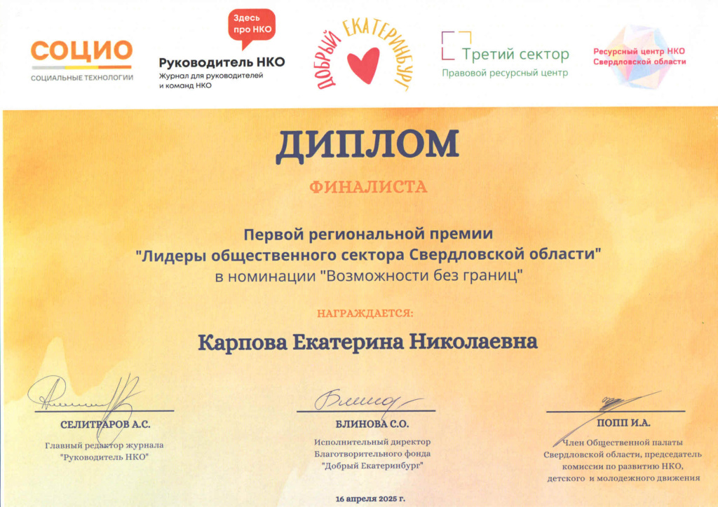 Диплом финатста премии Лидеры общественного сектора Карпова Е.Н..jpg